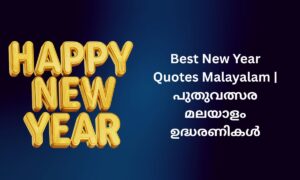 Read more about the article 230+ Best New Year Quotes Malayalam | പുതുവത്സര മലയാളം ഉദ്ധരണികൾ